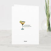 Carte Bonne Fête de la Saint-Patrick Shamrock Martini  (Dos)