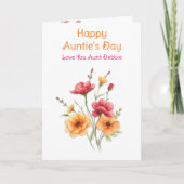 Carte Bonne fête de la tante (Devant)