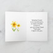 Carte Bonne fête de la tante | Juillet (Intérieur)