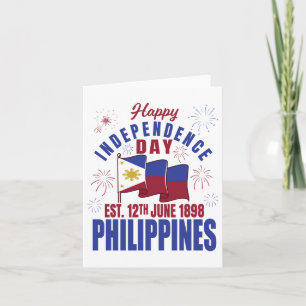 Carte Bonne fête de l'indépendance Philippines Pinoy Fil