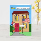 Carte Bonne fête des anciens combattants (Fleur jaune)