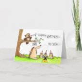 Carte Bonne fête des chanteurs saluant (Devant)