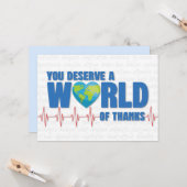 Carte Bonne fête des médecins Vous méritez toute la grat (Devant/Arrière en situation)