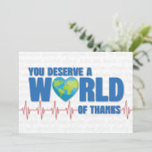 Carte Bonne Fête des Médecins Vous méritez un monde de r (Debout devant)