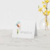 Carte Bonne fête des mères (Fleur jaune)