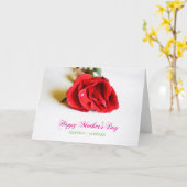 Carte Bonne fête des mères (Fleur jaune)