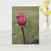 Carte Bonne fête des mères (Fleur jaune)