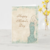 Carte Bonne fête des mères (Fleur jaune)