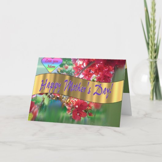 Carte Bonne fête des mères (Devant)