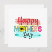 Carte Bonne fête des mères (Devant / Derrière)