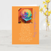 Carte Bonne fête des mères (Fleur jaune)