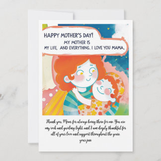 Carte bonne fête des mères