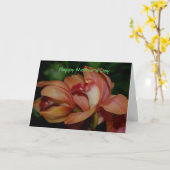 Carte Bonne fête des mères (Fleur jaune)