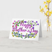 Carte Bonne fête des Mères (Fleur jaune)