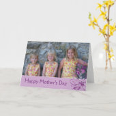 Carte Bonne fête des mères (Fleur jaune)