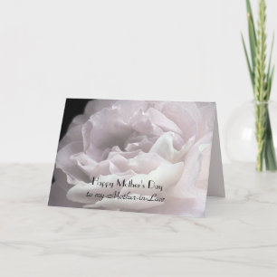 Carte Bonne fête des mères à belle-mère, pétales Roses
