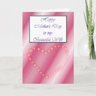 Carte Bonne fête des mères à la femme du mari
