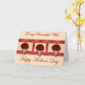 Carte Bonne fête des mères à la femme du mari (Fleur jaune)