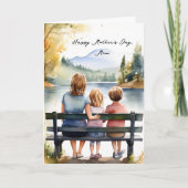 Carte Bonne fête des mères | Aquarelle (Devant)