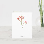 Carte Bonne fête des mères | Australian Kangaroo Paw (Dos)