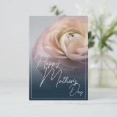 Carte Bonne fête des mères avec Big Rose rose (Debout devant)