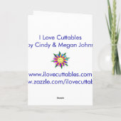 Carte Bonne fête des mères avec une maman moto ! (Dos)