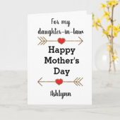 Carte Bonne fête des mères Belle-fille (Fleur jaune)