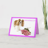 Carte Bonne fête des mères Cavalier avec Rose Bouquet (Devant)