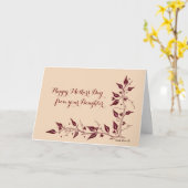 Carte Bonne fête des mères de la fille (Fleur jaune)