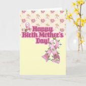 Carte Bonne Fête des Mères de naissance (Fleur jaune)