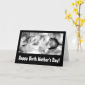 Carte Bonne fête des mères de naissance ! (Fleur jaune)