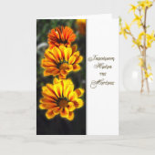 Carte Bonne fête des mères en grec (Fleur jaune)
