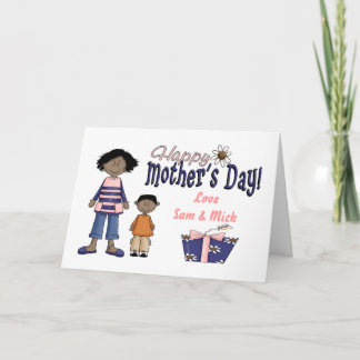 Carte Bonne fête des mères - Enfants et présents