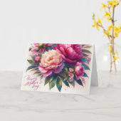 Carte Bonne fête des mères Fête des fleurs Salutation (Fleur jaune)