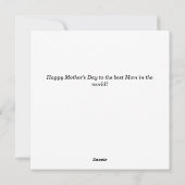 Carte Bonne Fête des Mères - Mama Goose (Dos)