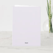 Carte Bonne Fête des Mères Moderne Floral Script Violet (Dos)