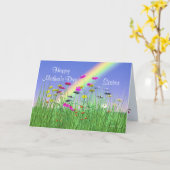 Carte Bonne fête des mères pour soeurs fleurs de printem (Fleur jaune)