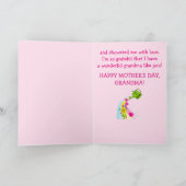 Carte Bonne fête des mères pour une grand-mère (Intérieur)