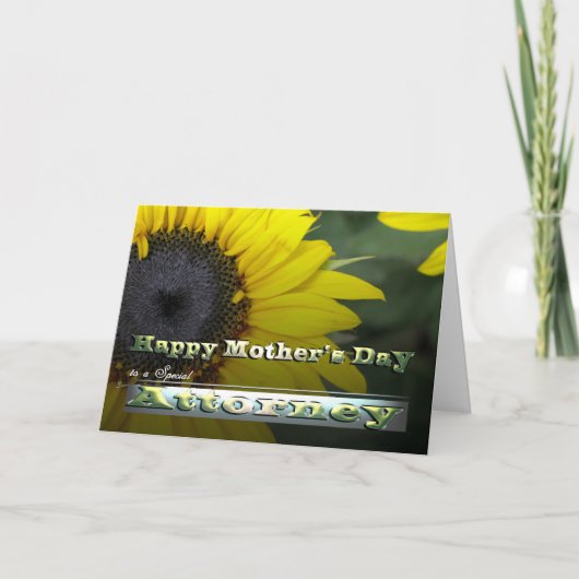 Carte Bonne fête des mères Procureur Bright Sunflower (Devant)