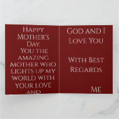 Carte Bonne Fête des Mères, que ce jour soit rempli de b (Intérieur)