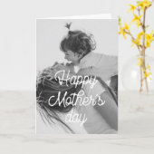 Carte Bonne fête des mères Retro photo vintage (Fleur jaune)