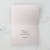 Carte Bonne fête des mères Salutation des Roses de la be (Intérieur)