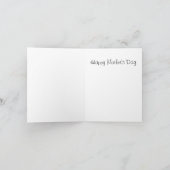 Carte Bonne fête des mères - une tulipe rose (Intérieur)