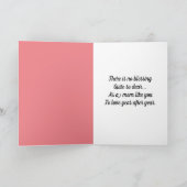 Carte Bonne fête des mères. Verse Intérieur. (Intérieur)