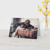 Carte Bonne Fête des pères (Fleur jaune)