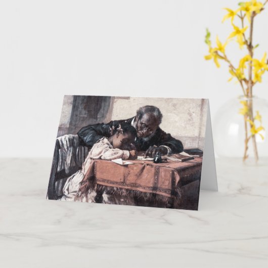 Carte Bonne Fête des pères (Fleur jaune)