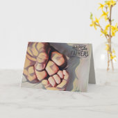Carte Bonne Fête des Pères (Fleur jaune)