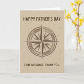 Carte Bonne Fête des Pères (Fleur jaune)
