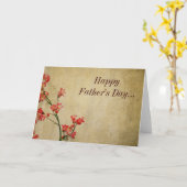 Carte Bonne Fête des pères... (Fleur jaune)