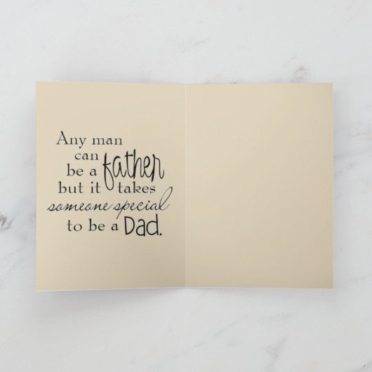 Carte Bonne Fête des pères (Intérieur)